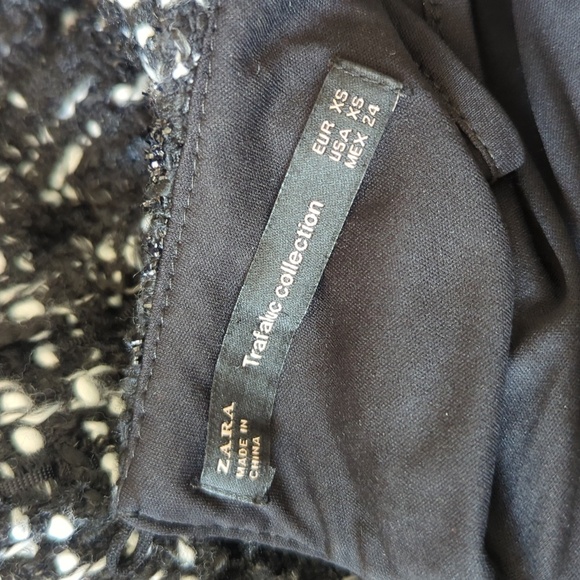 Zara Tweed Black and White Dress - Picture 9 of 9